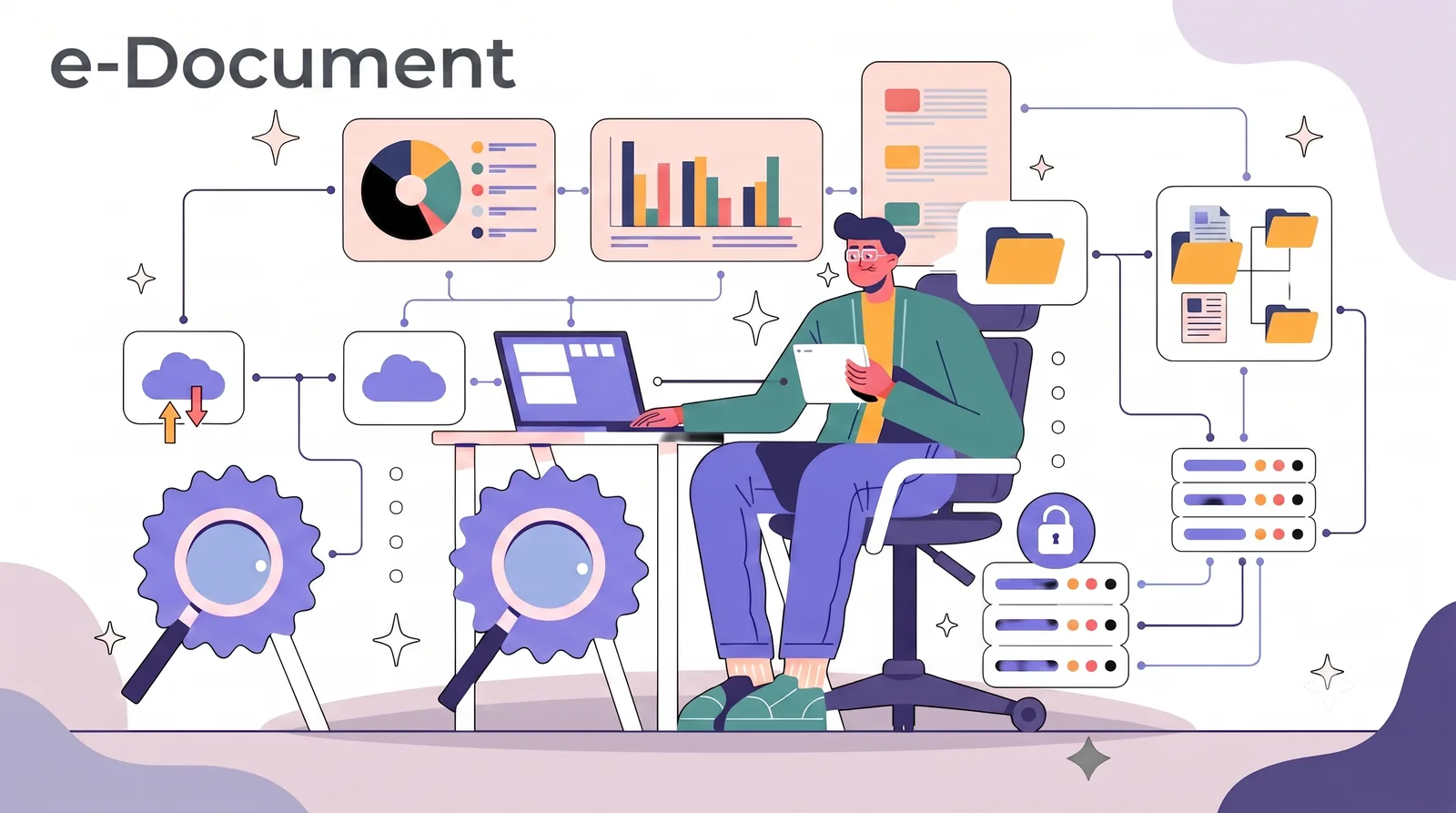 Oasis-DMS document control dashboard — document lifecycle, version control, e-signatures and linked LIMS records